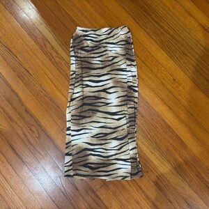 Leith Animal Print Pencil Skirt